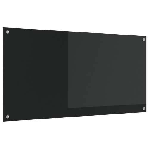 Kuhinjska Pano Crna 120x60x0,6 cm Kaljeno Staklo Cijena