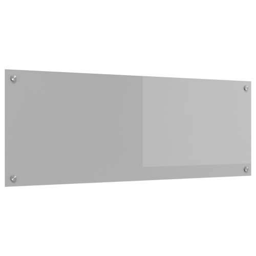 Kuhinjski Backsplash Svjetlosiva 110x40x0,6 cm Kaljeno Staklo Cijena