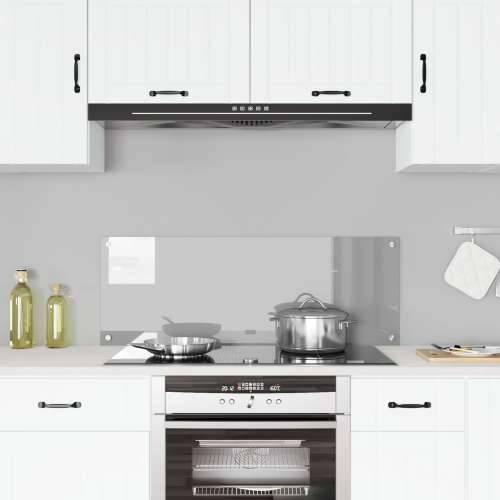 Kuhinjski Backsplash Svjetlosiva 110x40x0,6 cm Kaljeno Staklo Cijena