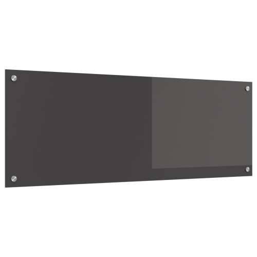 Zidna zaštita za kuhinju Tamno siva 110x40x0,6 cm Kaljeno staklo Cijena