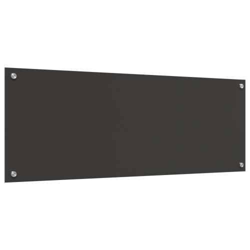 Zidna zaštita za kuhinju Tamno siva 110x40x0,6 cm Kaljeno staklo Cijena