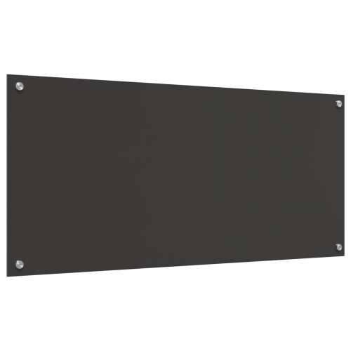 Zidna Kuhinjska Pločica Tamno Siva 110x50x0,6 cm Kaljeno Staklo Cijena