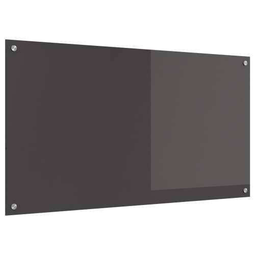 Kuhinjska obloga Tamno siva 110x60x0,6 cm Kaljeno staklo Cijena