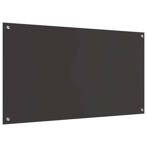 Kuhinjska obloga Tamno siva 110x60x0,6 cm Kaljeno staklo Cijena