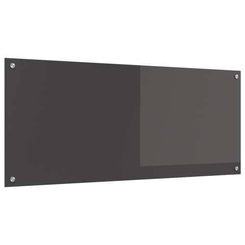 Tamnosivi kuhinjski zaštitni zid 120x50x0,6 cm od kaljenog stakla Cijena
