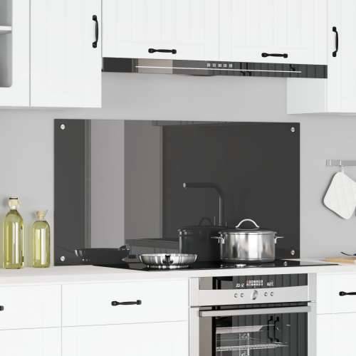 Kuhinjski Splashback Tamno siva 120x60x0,6 cm Kaljeno Staklo Cijena