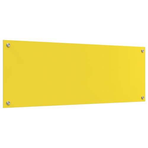 Kuhinjska zidna obloga Žuta 110x40x0,6 cm Staklo otporno na toplinu Cijena