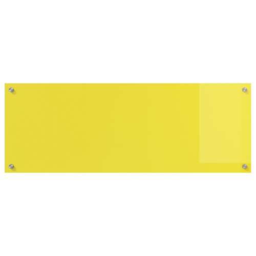 Kuhinjska zidna obloga Žuta 110x40x0,6 cm Staklo otporno na toplinu Cijena