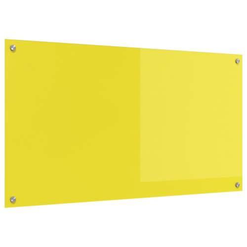 Žuti kuhinjski zaštitni zid 110x60x0,6 cm od kaljenog stakla Cijena
