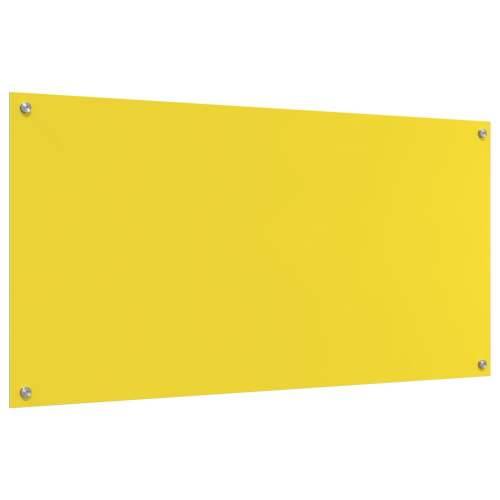 Kuhinjska obloga žuta 120x60x0,6 cm staklo Cijena
