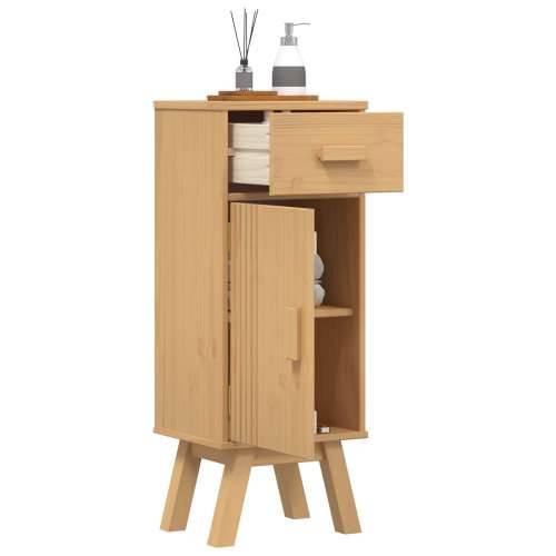 Kabinet za pohranu u kupaonici 35x30x90 cm od masivnog drva borovine Cijena