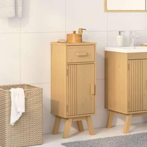 Kabinet za pohranu u kupaonici 35x30x90 cm od masivnog drva borovine Cijena