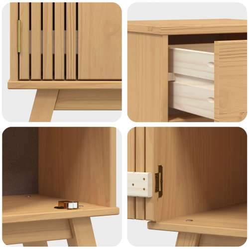 Kabinet za pohranu u kupaonici 35x30x90 cm od masivnog drva borovine Cijena