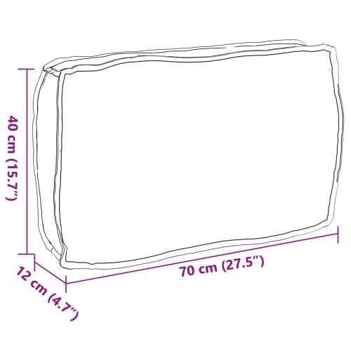 Jastuk za naslon palete uzorak lista 70x40x12 cm Oxford tkanina Cijena