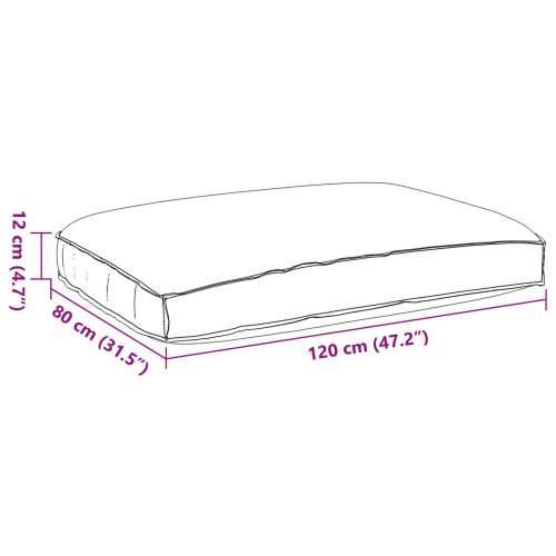 Jastuk za palete za sjedalo Bež 120x80x12 cm Oxford tkanina Cijena