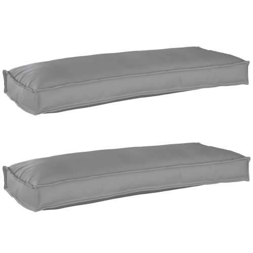 Jastučići za palete za klupu 2 komada Siva 100x40x8 cm Oxford tkanina Cijena