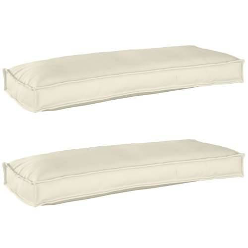 Jastučići za klupe 2 kom Krem 100x40x8 cm Oxford tkanina Cijena