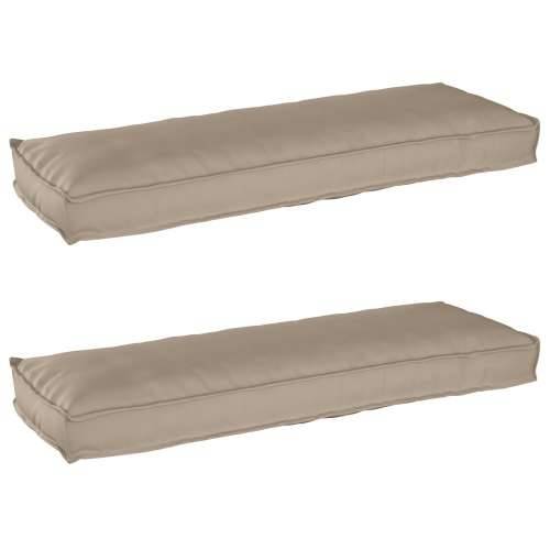 Jastučići za paletu za klupu 2 kom Smeđesiva 120x40x8 cm Oxford tkanina Cijena