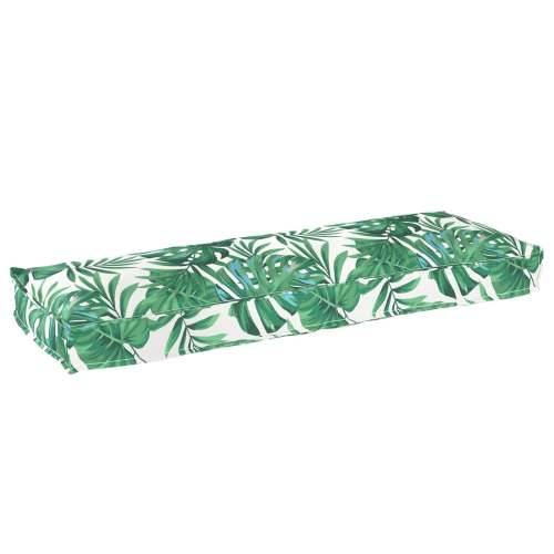 Jastučići za klupu 2 kom Lista uzorak 120x40x8 cm Oxford tkanina Cijena