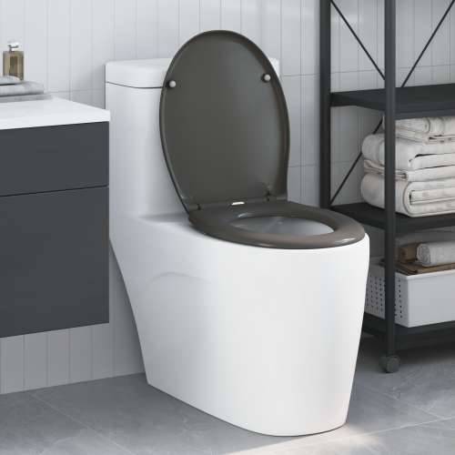 Brzo Odvojivo Sjedište WC-a s Mekim Zatvaranjem Duroplast Antracit Cijena