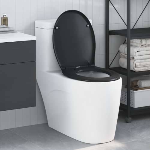 Brzo Otpuštanje WC daske s Tihim Zatvaranjem Duroplast Crna Cijena