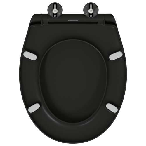 Brzo Otpuštanje WC daske s Tihim Zatvaranjem Duroplast Crna Cijena