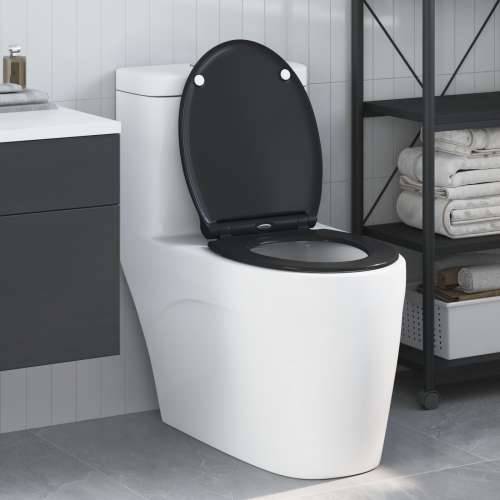 Brza Oslobađajuća WC Daske s Mekim Zatvaranjem Duroplast Crna Cijena
