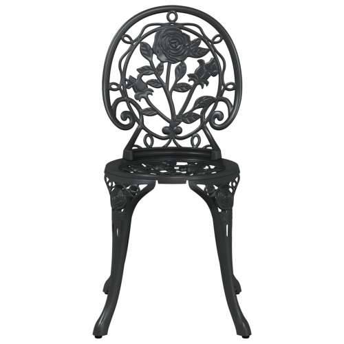 3-dijelni vrtni bistro set crni lijevani aluminij Cijena