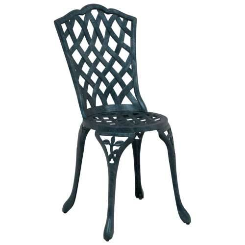 3-dijelni vrtni bistro set zelene boje od lijevanog aluminija Cijena