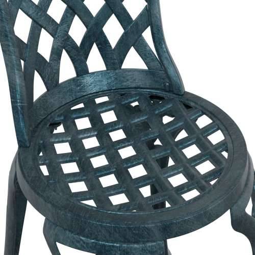 3-dijelni vrtni bistro set zelene boje od lijevanog aluminija Cijena