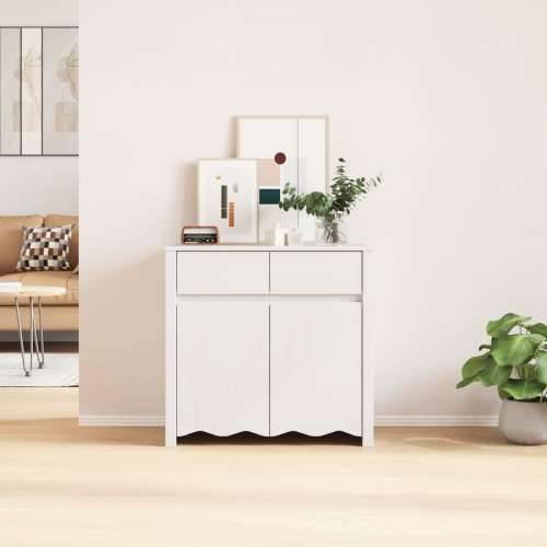 Sideboard ““DRAMMEN”” Bijela 79x43x75,5 cm Solidna Drvo Bor Cijena