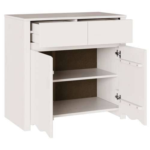 Sideboard ““DRAMMEN”” Bijela 79x43x75,5 cm Solidna Drvo Bor Cijena