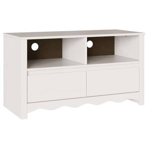 TV Kabinet “DRAMMEN” Bijela 99x43x55 cm Čvrsto drvo bor Cijena