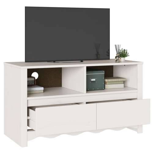TV Kabinet “DRAMMEN” Bijela 99x43x55 cm Čvrsto drvo bor Cijena