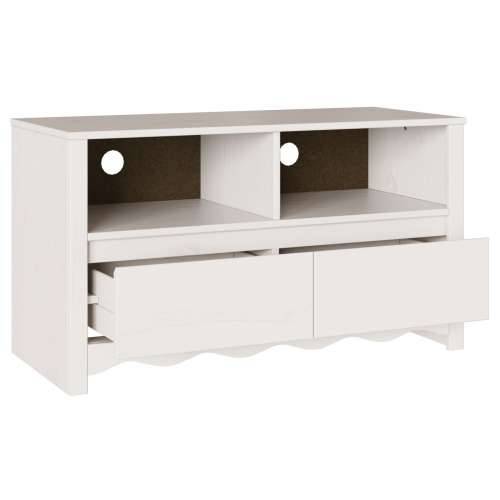TV Kabinet “DRAMMEN” Bijela 99x43x55 cm Čvrsto drvo bor Cijena