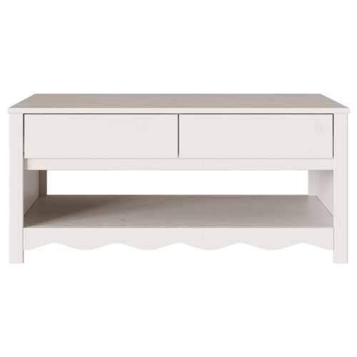 Stolić za kavu “DRAMMEN” Bijela 99x55x45 cm Čvrsto drvo bor Cijena
