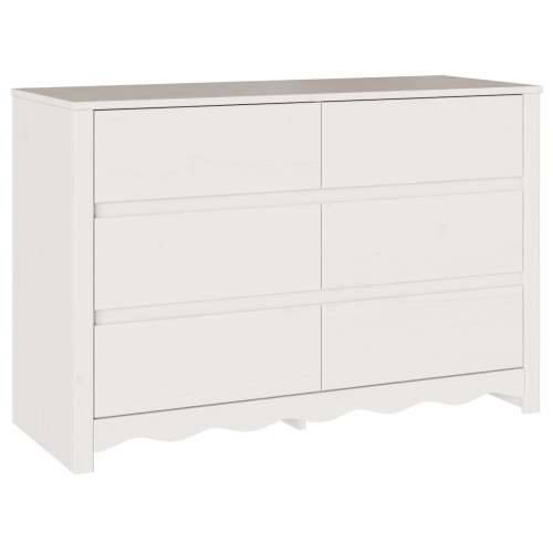 Komoda “DRAMMEN” Bijela 111x43x73,5 cm Čvrsto drvo bor Cijena