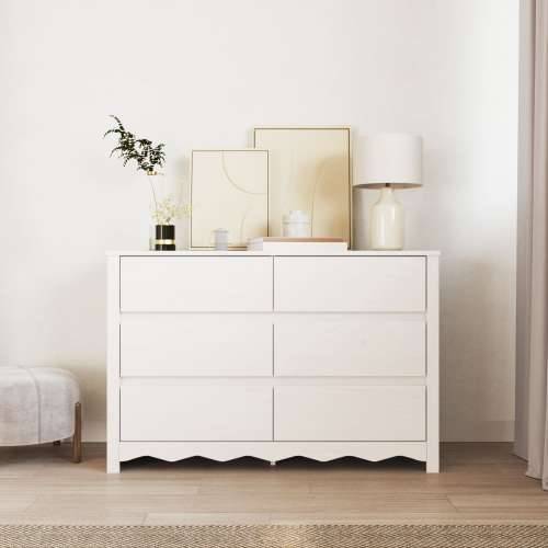 Komoda “DRAMMEN” Bijela 111x43x73,5 cm Čvrsto drvo bor Cijena