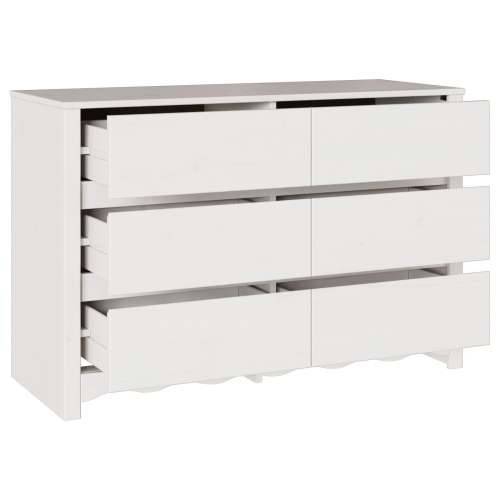 Komoda “DRAMMEN” Bijela 111x43x73,5 cm Čvrsto drvo bor Cijena