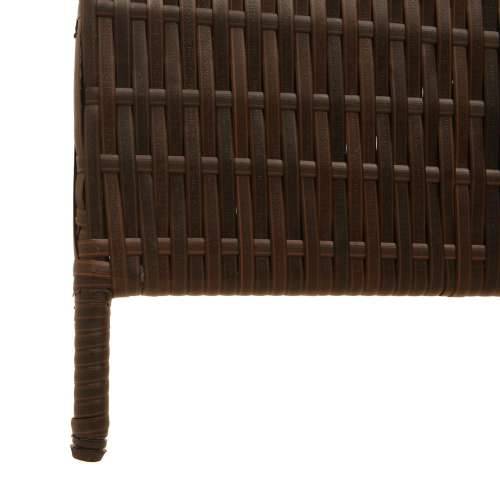 Pregrada za prostor 4 panela Sklopiva Smeđa 195x180 cm Poliratan Cijena
