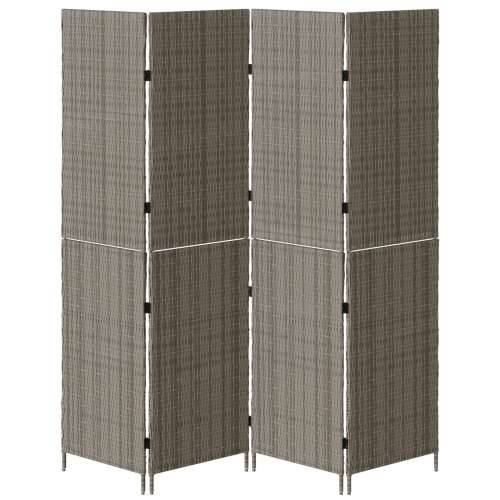 Pregrada 4 Panoa Sklopiva Siva 195x180 cm Poli Ratan Cijena