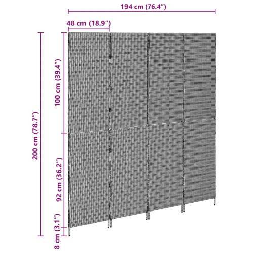 pregradni zid Bež Drvo, Tkanina 4 panela, 200 cm visine Sklopivo Cijena