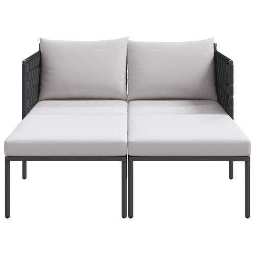 Ležaljka s jastucima za 2 osobe antracit 115x153x69,5 cm čelik Cijena