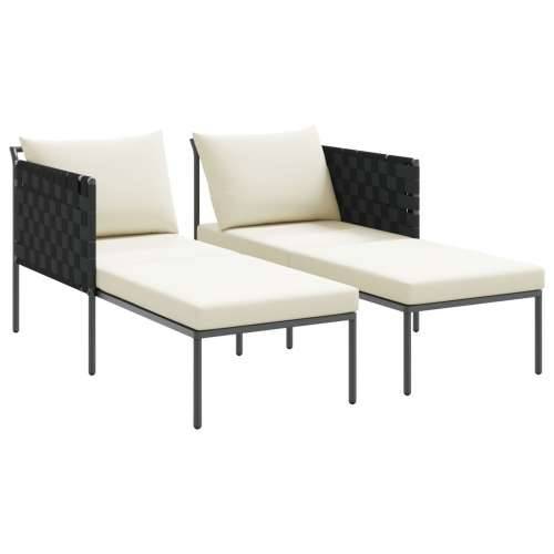 ležaljka s jastucima za 2 osobe antracit 115x153x69,5 cm čelik Cijena
