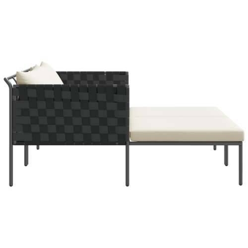 ležaljka s jastucima za 2 osobe antracit 115x153x69,5 cm čelik Cijena