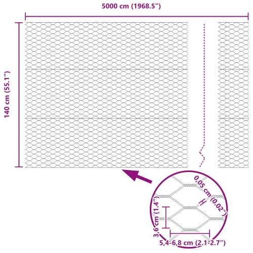 Heksagonalna Ograda 1.4x50 m Galvanizirani Čelik Cijena