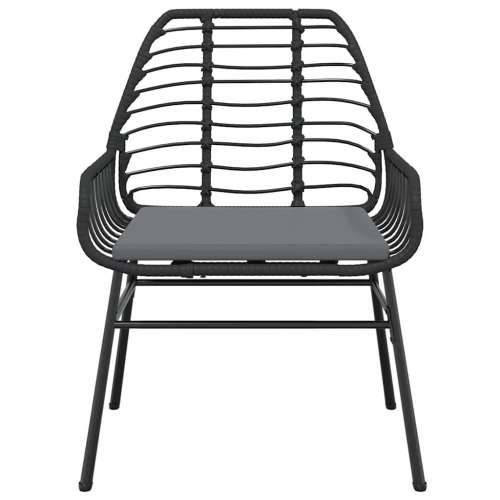 Vrtna garnitura - 5-dijelni vrtni blagovaonski set s jastucima od crnog - Crna 80 x 80 x 74 cm Da 4 Cijena