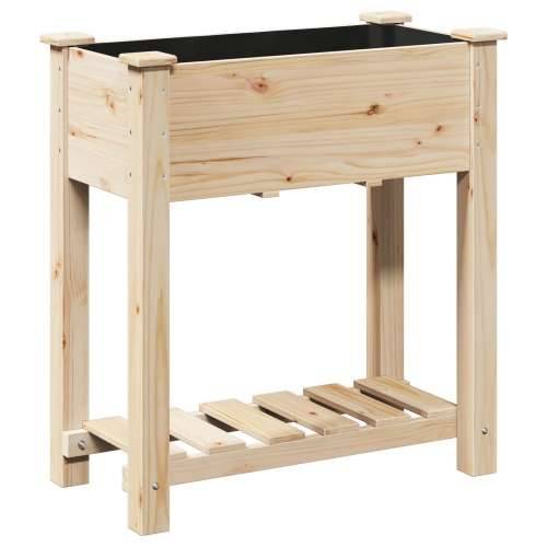 Vrtni saksija s policom 71x37x76 cm Solidna borovina Cijena