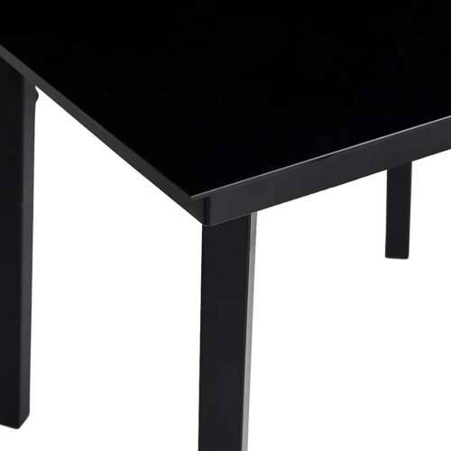 Vrtna garnitura - 5-dijelni vrtni blagovaonski set s jastucima od crnog - Crna i tamno siva 80 x 80 x 74 cm 4 Cijena