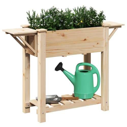 Vrtna saksija s policama 111x37x76 cm od čvrstog drva bora Cijena